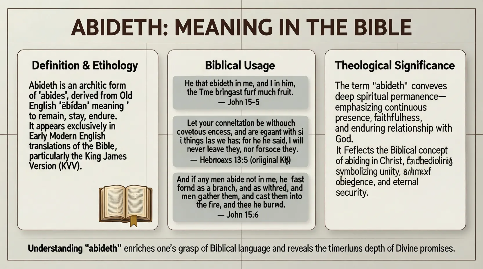Abideth Meaning in the Bible : Faith, Hope & Love That Endure