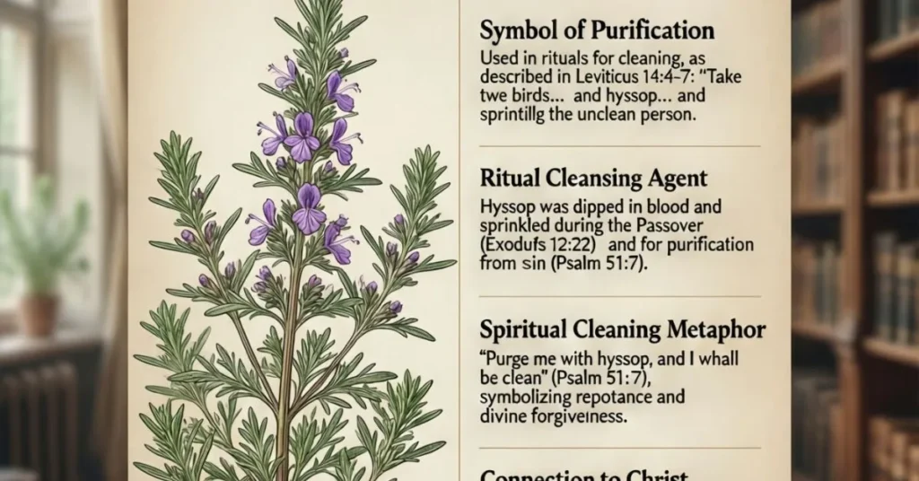 Biblical Meaning of Hyssop in the Bible