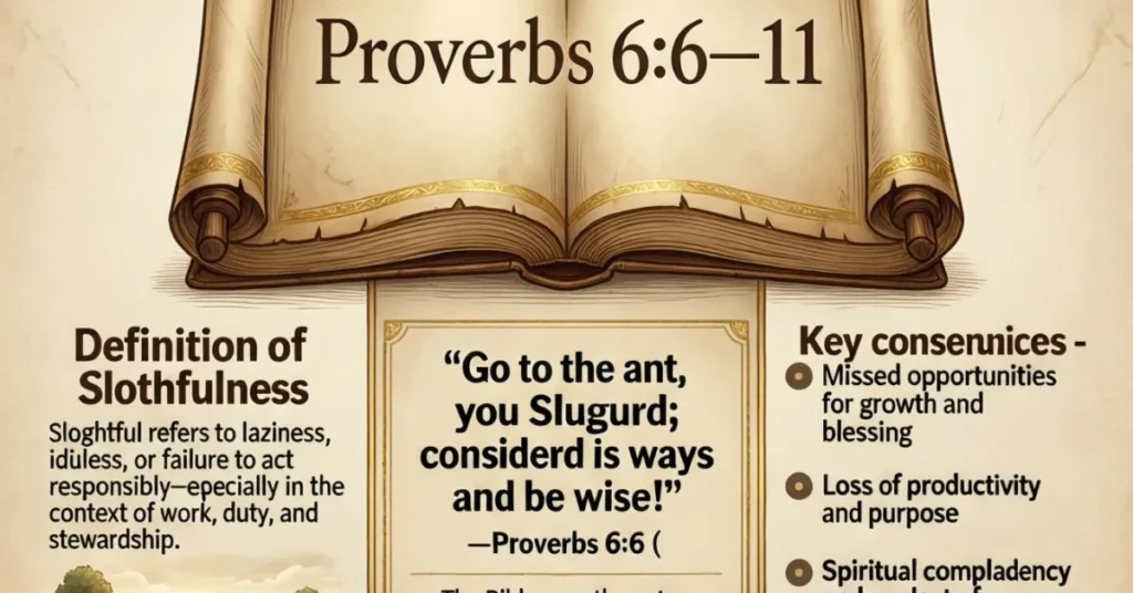 Biblical Meaning of Slothful in the Bible