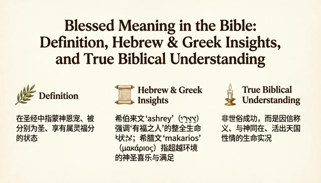 Blessed Meaning in the Bible