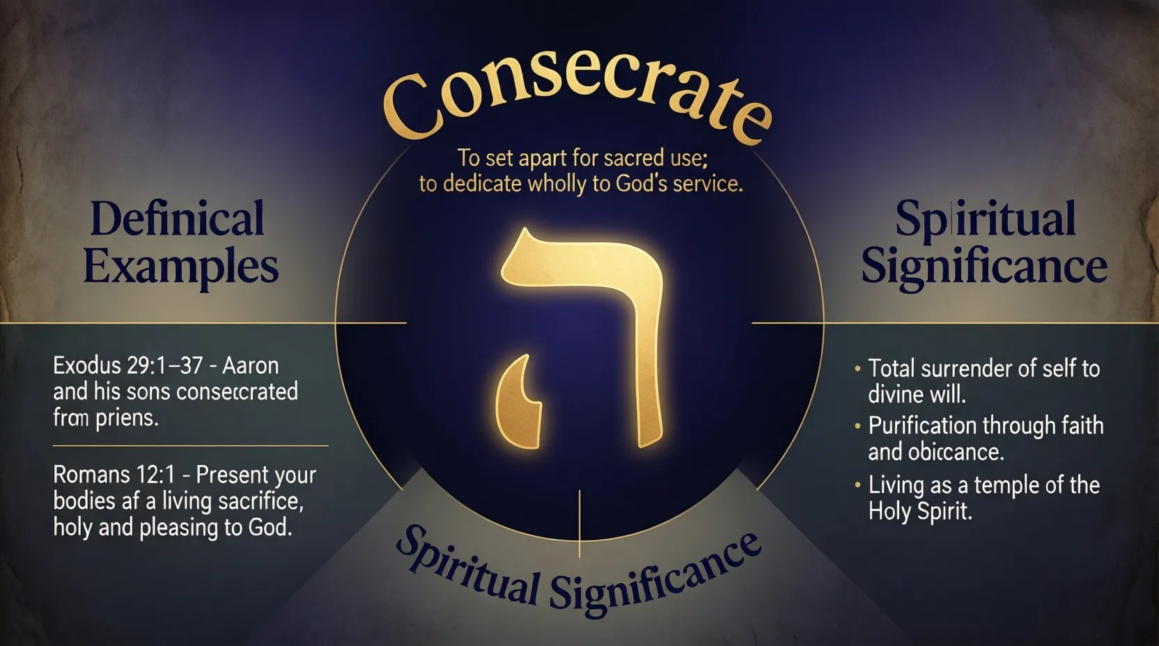 Consecrate Meaning in the Bible : Set Apart for God’s Purpose