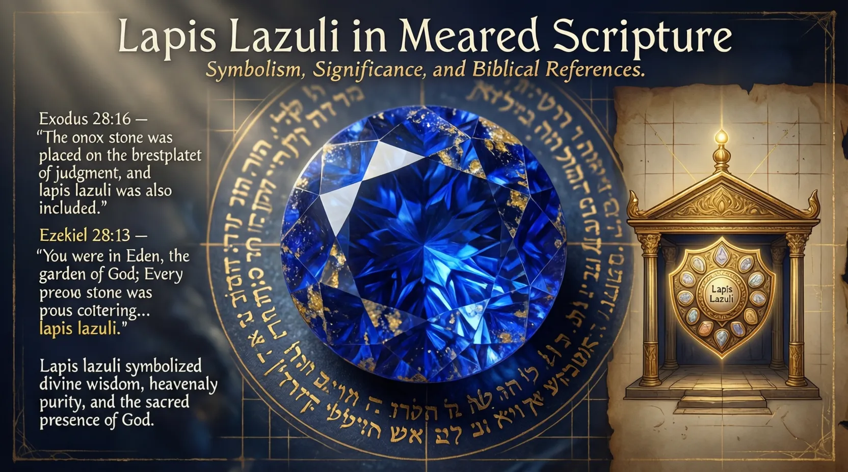 Lapis Lazuli Meaning in the Bible : Faith, Holiness & Heaven