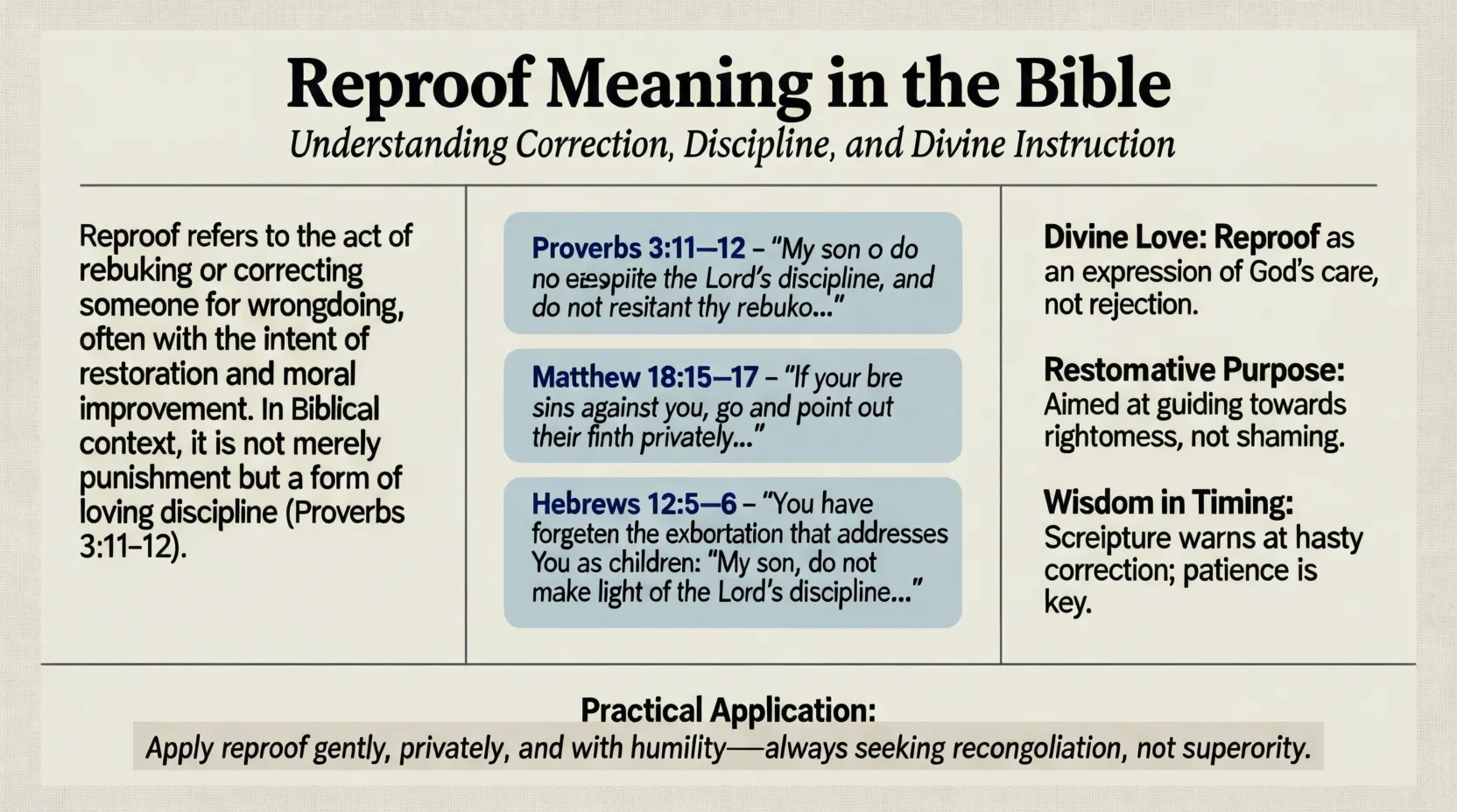 Reproof Meaning in the Bible : God’s Loving Correction Explained
