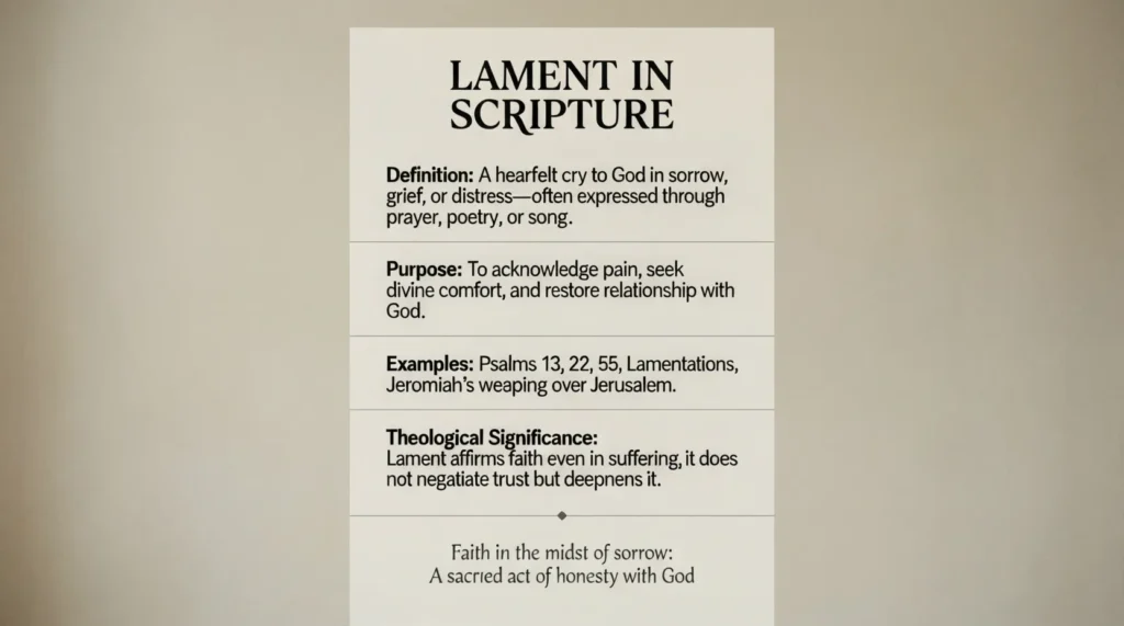 Biblical Meaning of Lament in the Bible