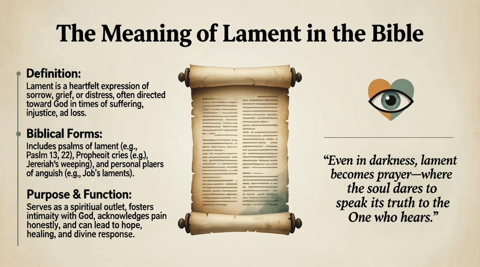 Meaning of Lament in the Bible