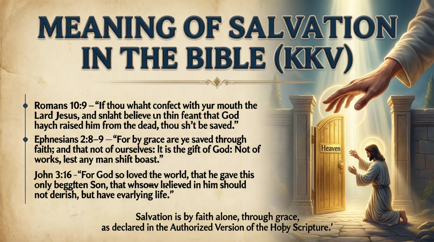 Meaning of Salvation in the Bible (KJV)