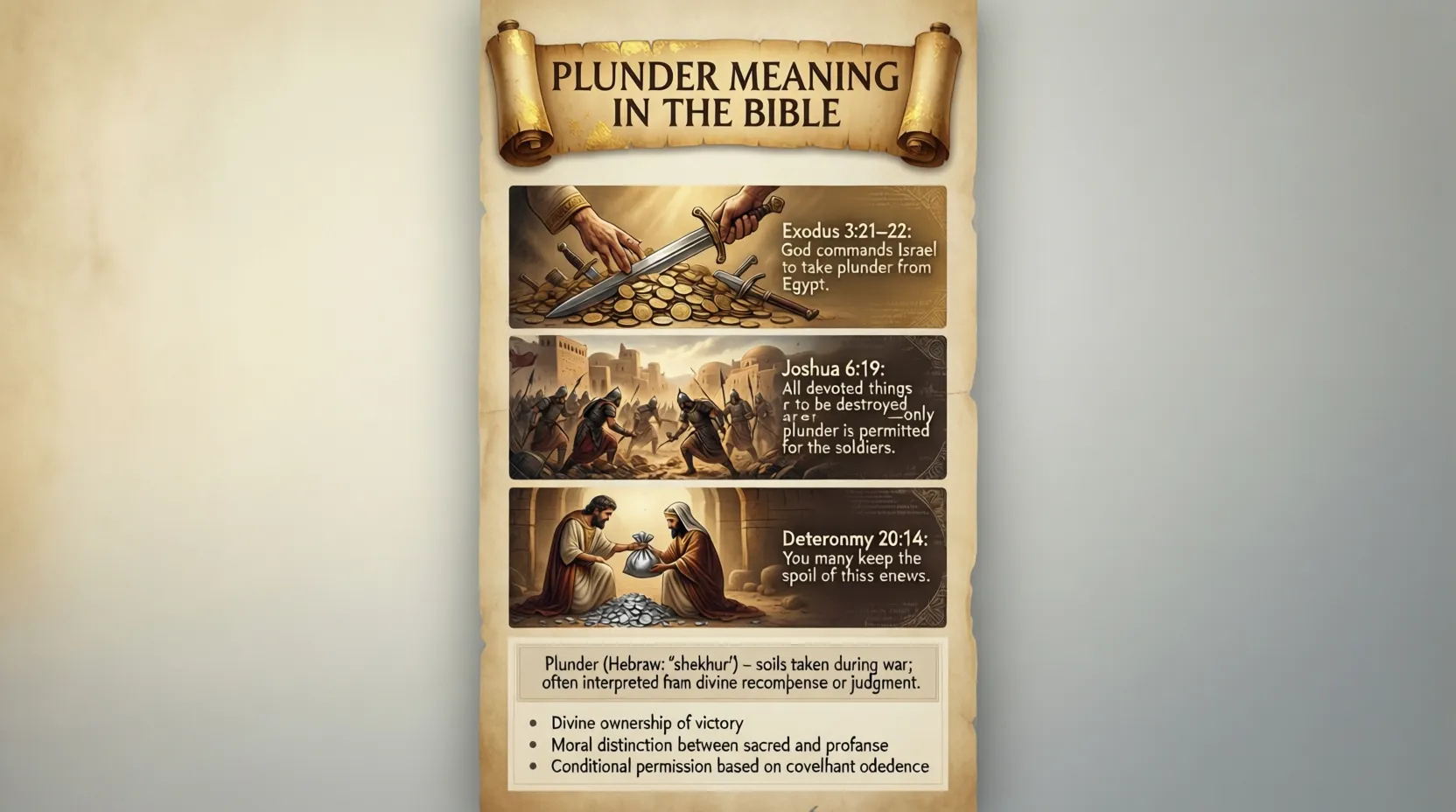 Plunder in the Bible