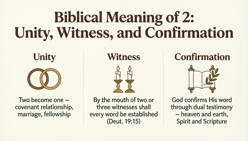 Biblical Meaning of 2: Unity, Witness, and Confirmation