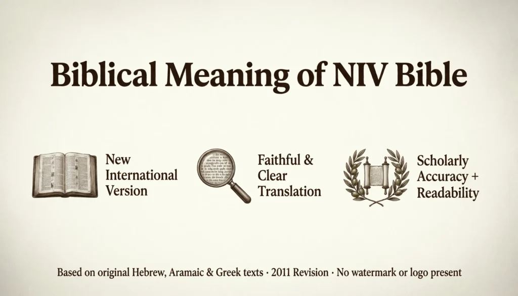 Biblical Meaning of NIV Bible
