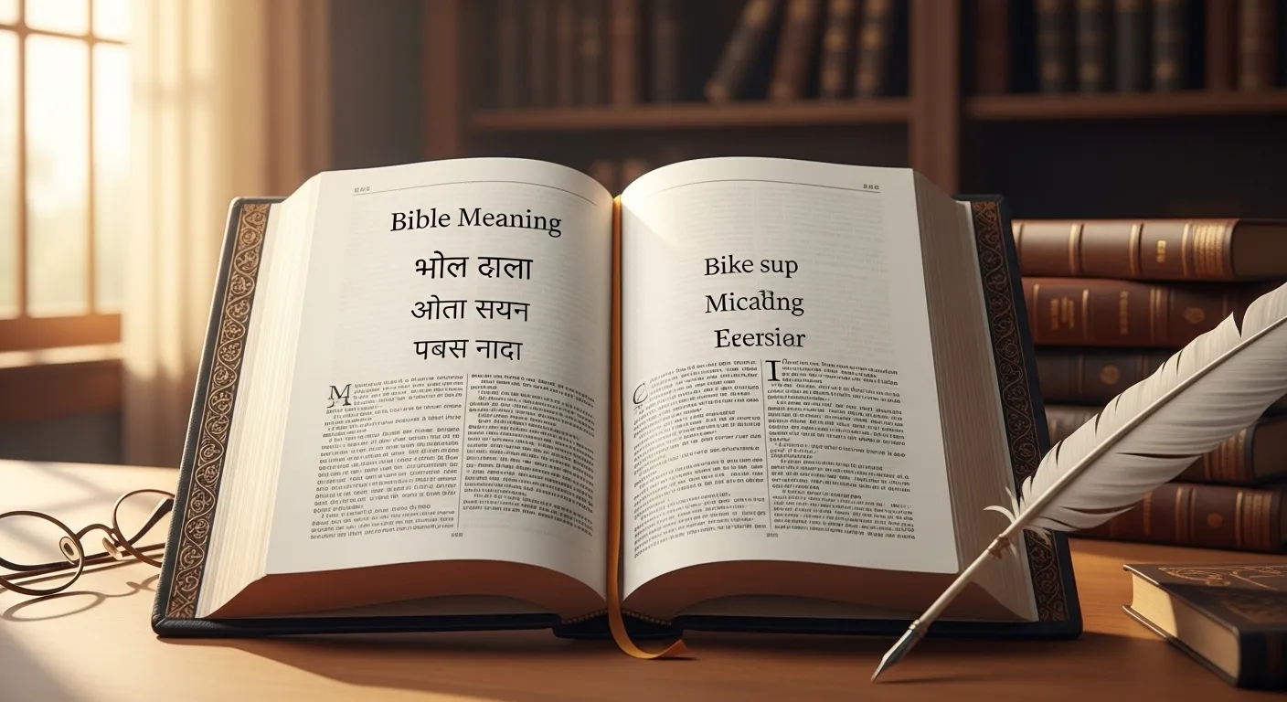 Bible Meaning in Hindi